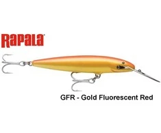 Vobleris Rapala Countdown Magnum CDMAG GFR Gold Fluorescent Raudona