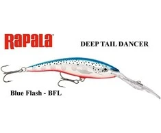Vobleris Rapala Deep Tail Dancer BFL Mėlyna Flash