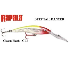 Vobleris Rapala Deep Tail Dancer CLF Clown Flash