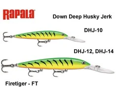 Vobleris Rapala Down Deep Husky Jerk Firetiger FT
