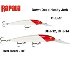 Vobleris Rapala Down Deep Husky Jerk Raudona Head RH