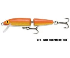 Vobleris Rapala Jointed Floating J11GFR Gold Fluorescent Raudona 11,0 cm, 9 g