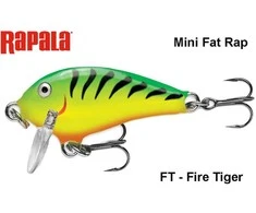 Vobleris Rapala Mini Fat Rap MFR03FT Fire Tiger