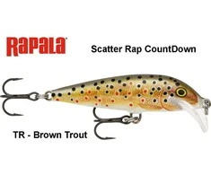 Vobleris Rapala Scatter Rap CountDown Brown Trout