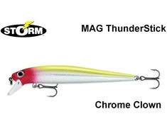 Vobleris Storm ThunderStick MadFlash 13 cm 25 g Chrome Clown