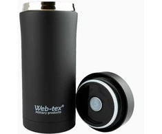 Web-tex termosinis puodukas 330ml juodos spalvos