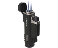 Žiebtuvėlis Highlander Outdoor Turbo Twin Flame Juodas
