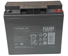 10 metų Fiamm švino rūgšties akumuliatorius 12 V / 17 Ah. Gnybtas: M5. Didelė iškrova. Atsparus ugniai (UL94V-0).