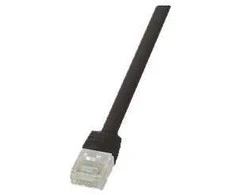 LOGILINK CF2073U LOGILINK - Komutacinis kabelis Flat Cat.6A U/UTP SlimLine juodas 5m