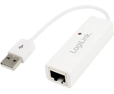 2direct „LogiLink“ USB 2.0–RJ45 greitojo eterneto adapteris, baltas. Jungtis: USB-A kištukas, RJ45 lizdas (UA0144B)