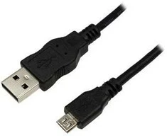 LOGILINK CU0058 LOGILINK - USB2.0 A tipo kabelis male į micro B tipą, 1m, juodas