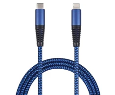 Kabelis USB 2GO USB-C - Lightning 1 m Mėlyna (797196)