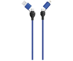 Kabelis USB 2GO USB-A - USB-C 1.2 m Mėlyna (797368)