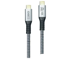 Kabelis USB 2GO USB-C - USB-C 2 m Sidabrinė (797515)