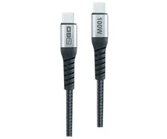 Kabelis USB 2GO USB-C - USB-C 1.2 m Juodas (797510)