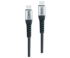 Kabelis USB 2GO USB-C - USB-C 2 m Juodas (797511)