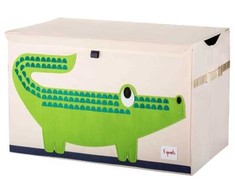 3 Sprouts Dėžė su Dangčiu Krokodilas Vaikams