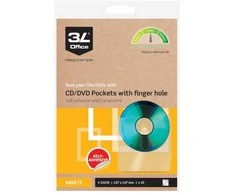 3L CD kišenė su skylute pirštams, 10 vnt. 228 x 6 x 144 mm 0,07 kg (10 vnt.) - (10 vnt. pakuotėje)