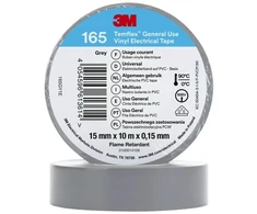 3M 165GY1E, 1 vnt., Pilka, PVC, 600 V, Lizdinė plokštelė, 10 m