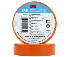 3M 3M Temflex™ 165 165OR1E Isoleringsbånd #####Temflex™ 165 Oranžinis (L x B) 10 m x 15 mm 1 stk