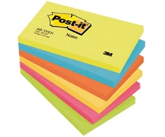 3M Post-it 655-TFEN – Užrašai – 76 x 127 mm – 600 lapų (6 x 100) – neoninė žalia, ultra mėlyna, neoninė oranžinė, ultra rožinė, ultra geltona