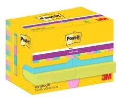 Post-It 622-12SS-COS, Square, Mėlyna, Žalias, Rožinė, Paper, 47.6 mm, 47.6 mm, 90 sheets
