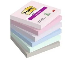 „Post-It 7100259204, kvadrato formos, mėlyna, žalia, pilka, rožinė, violetinė, popierius, 76 mm, 76 mm, 90 lapelių“
