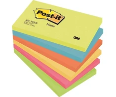 3M Post-it 655-TFEN – Užrašai – 76 x 127 mm – 600 lapų (6 x 100) – neoninė žalia, ultra mėlyna, neoninė oranžinė, ultra rožinė, ultra geltona