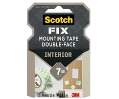 Scotch 7100136443, Tvirtinimo juosta, Balta, 1,5 m, Vidaus, Plastikas, 0,06 kg/cm