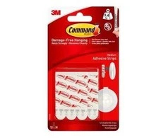 3M Lipniosios kabliukų juostelės COMMAND M dydis, 10 vnt.