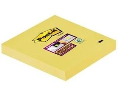 Lipnūs lapeliai 3M Post-it® Super Sticky 76mmx76mm 12vnt. po 90 lapelių, geltonos spalvos