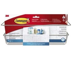 3M Command Vonios lentynėlė „Command“ matinio nikelio spalvos BATH31-SN