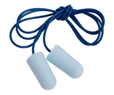 3M TR-01-000, daugkartinio naudojimo ausų kištukai, veikiantys, į ausį, juodi, mėlyni, su laidu, 29 dB
