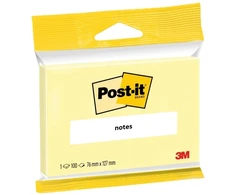 3M Lipdukai „Post-it“, geltoni, 76x127, 100 lapų
