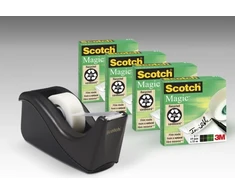 3M lipni juosta Scotch® Magic™ 19 mm x 34 ritinėlis + 1 C60 dozatorius