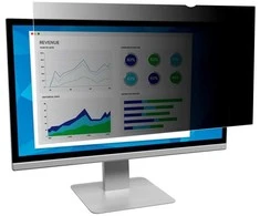 3M PF220W1B, 55,9 cm (22"), 16:10, monitorius, berėmės ekrano apsaugos filtras, apsauga nuo akinimo, privatumas, 89,992726208 g