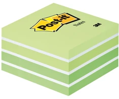 3M Lipnūs lapeliai POST-IT Akvarelė kubas, 76 x 76 mm, 450 lapelių, įvairios spalvos