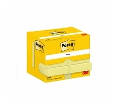 3M Post-it 7100290163, stačiakampis, geltonas, popierius, 51 mm, 38 mm, 100 lapų