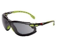 3M Schutzbrille S1GGC1 Grau Grün, Apsauginiai akiniai, Surinkimo darbai, Statybos / renovacijos darbai, Dulkių šalinimo darbai, Šlifavimo darbai, Tekinimo / frezavimo darbai, CE, Žalia, Pilka, Pilka, Plastikas