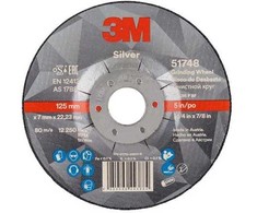 3M Skrubsk Sidabrinis 125-7 šepetys plienas/rf