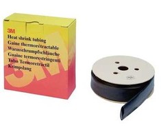 3M TE100034871, Šilumos susitraukiantis vamzdelis, Juodas, 7 m, 9,5 mm, 4,8 mm, 120 °C