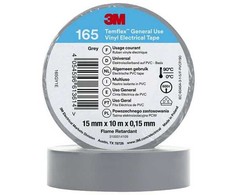 3M 165GY1E, 1 vnt., Pilka, PVC, 600 V, Lizdinė plokštelė, 10 m