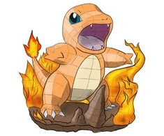 „Puzzle 4D“ statyti „Pokemon Charmander“ 3D modelius surinkimui