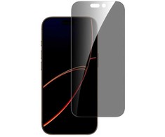 „4smarts Second Glass Privacy“ su tvirtinimo rėmeliu „iPhone 17 Pro“
