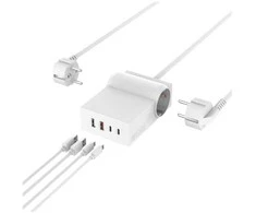 Maitinimo juosta 4smarts 4Smarts 6 in 1 USB-C/A maitinamas iš tinklo Stalinis GaN 65W