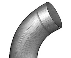 60 laipsnių alkūnė su 76 mm įvore, RHEINZINK CLASSIC WALZBLANK
