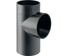 75 x 75 mm x 88,5° Alkūnė juoda PEH Geberit