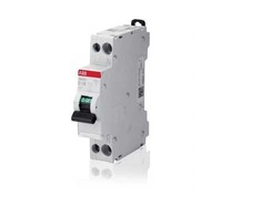 ABB Automatinis jungiklis C 6A, 1 poliaus + nulis, C charakteristikos, 6kA trumpojo jungimo atjungimo galia 230/400V AC, 18 mm pločio