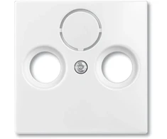 ABB-basic55 Antenos lizdo dangtelis, blizgiai baltas, 1 modulis