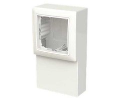 ABB-Basic55 panelinis pagrindas, 1 modulis, blizgiai baltas